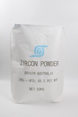 Sacchetto di 50kg zircone polvere valvola