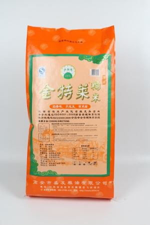 Blocco inferiore riso sacchetto tessuto