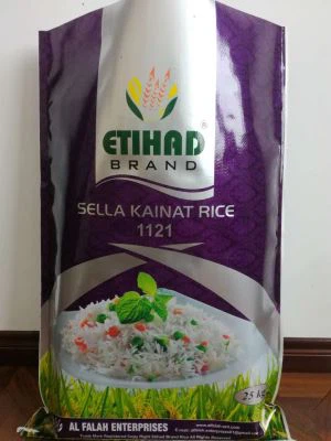 25kg Sella Kainat Rice 1121 Sacchetto da imballaggio Pp Woven Rice Nice Bag
